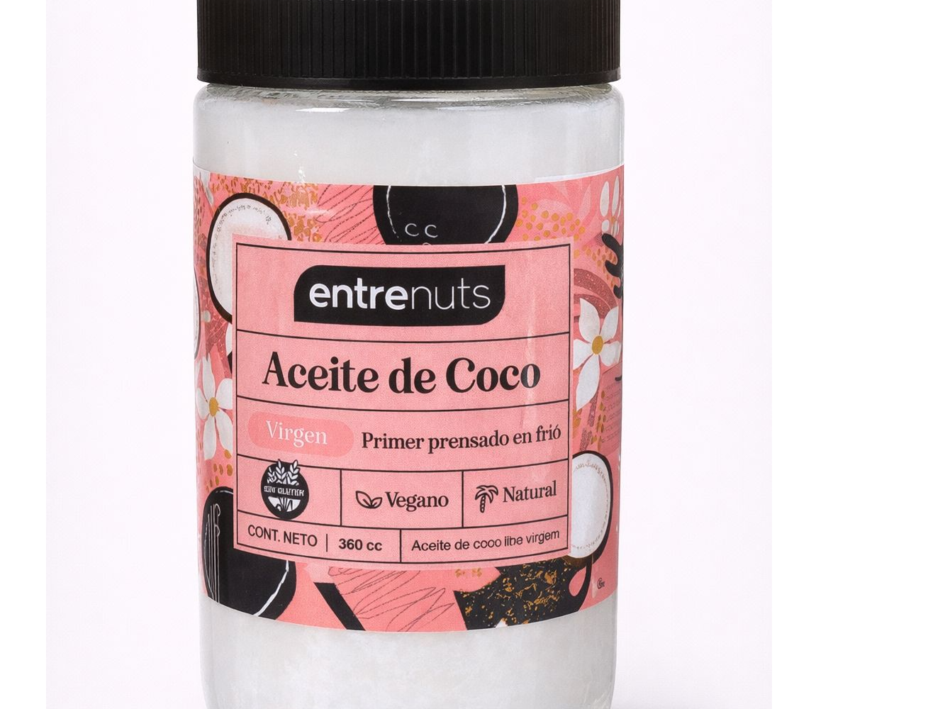 Aceite de coco virgen 360cc Entrenuts
