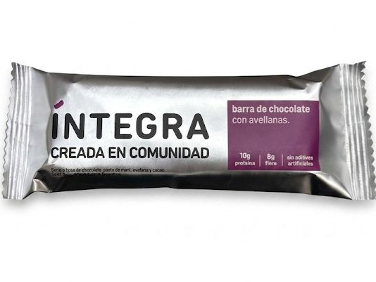 Barra proteica deChocolate con Avellanas integra  41 gr