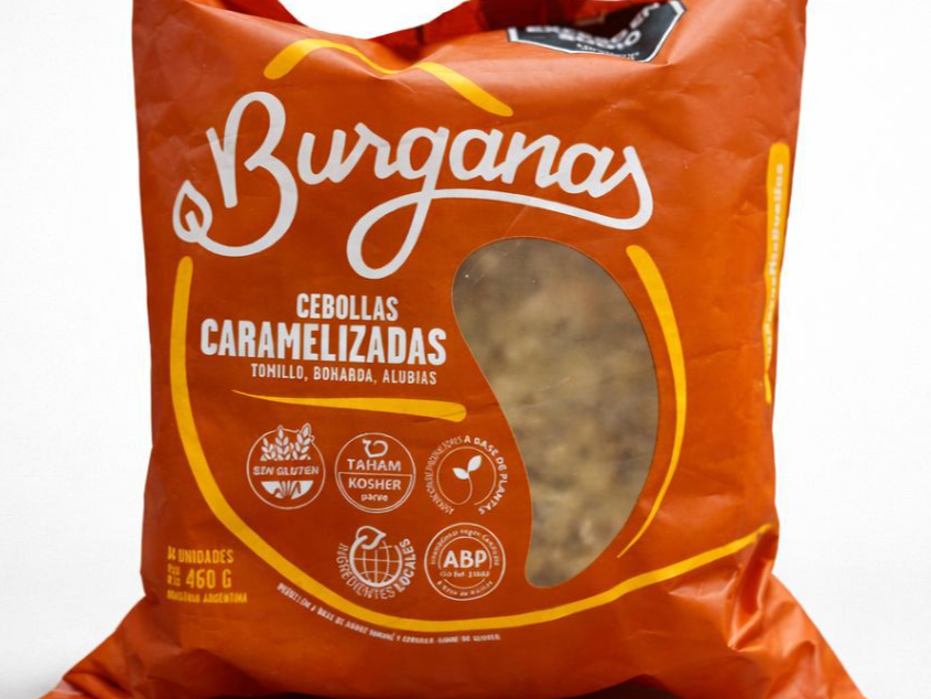 Burganas cebollas caramelizadas  4u