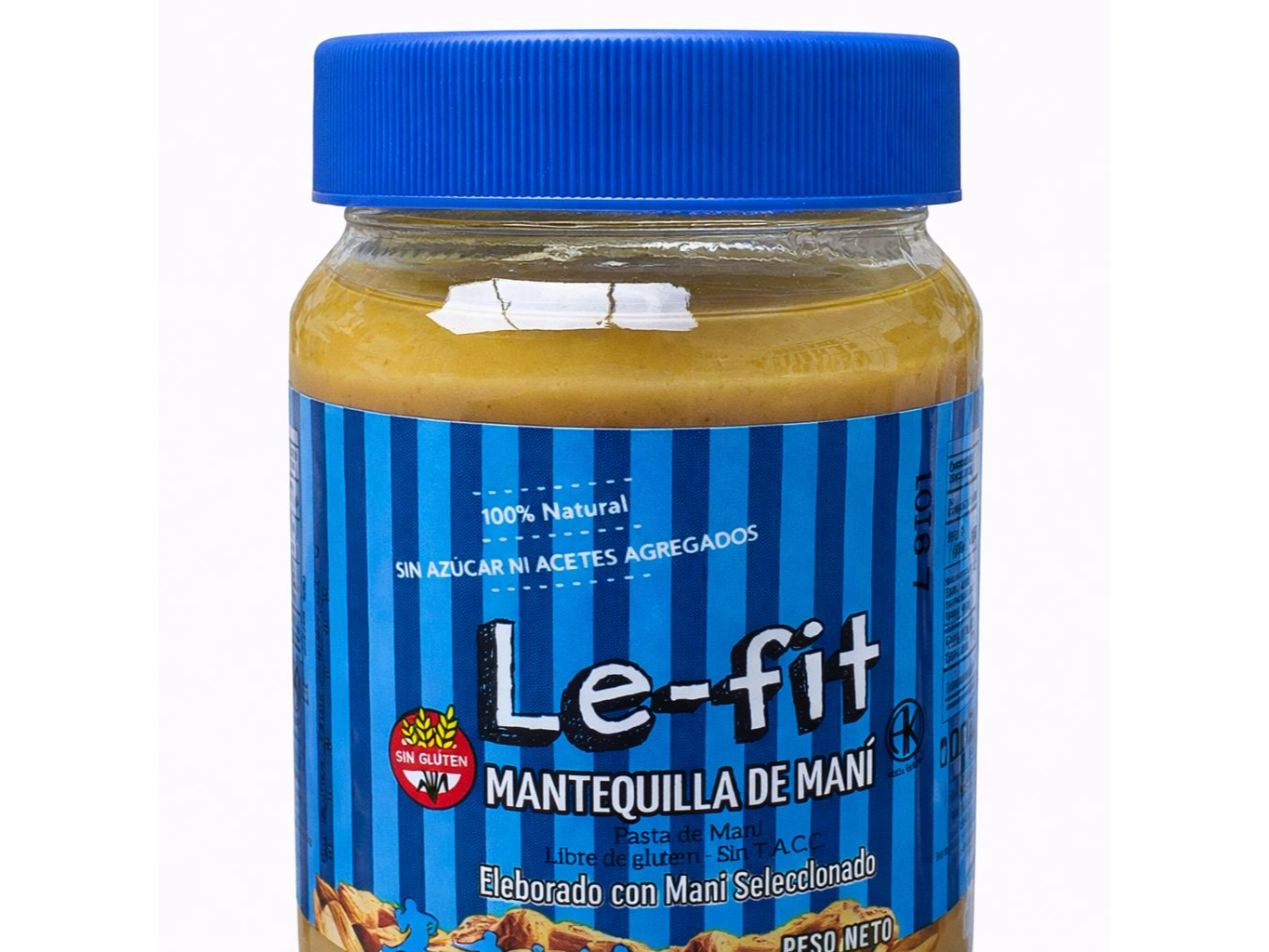 Mantequilla de mani natural lefit 360 gr