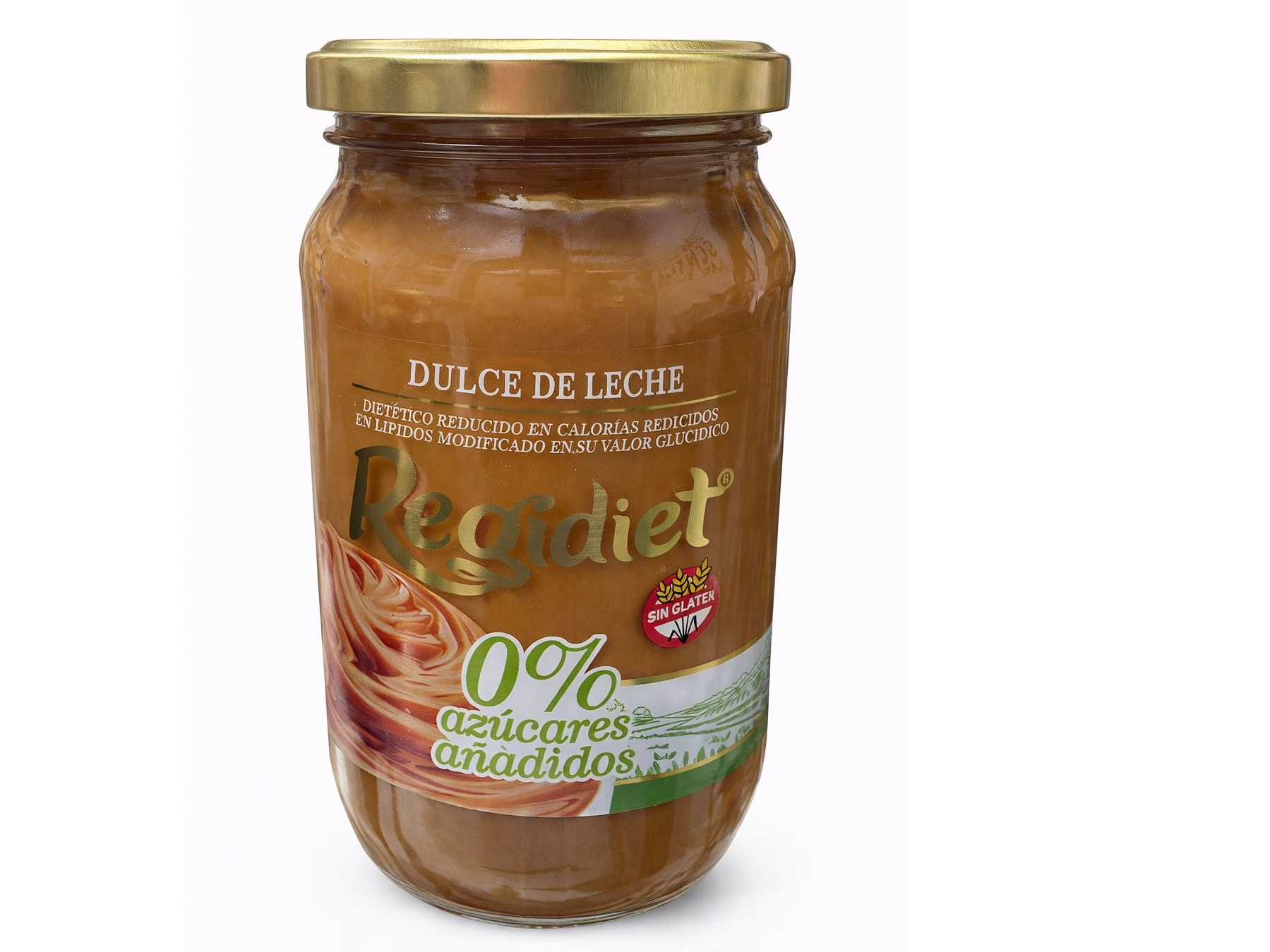 Dulce de leche 0 % azucares añadidos sin gluten Regidiet 400 gr