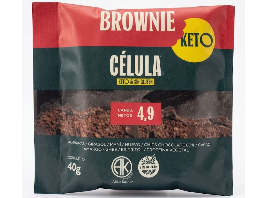 Brownie keto sin gluten Celula  40 gr