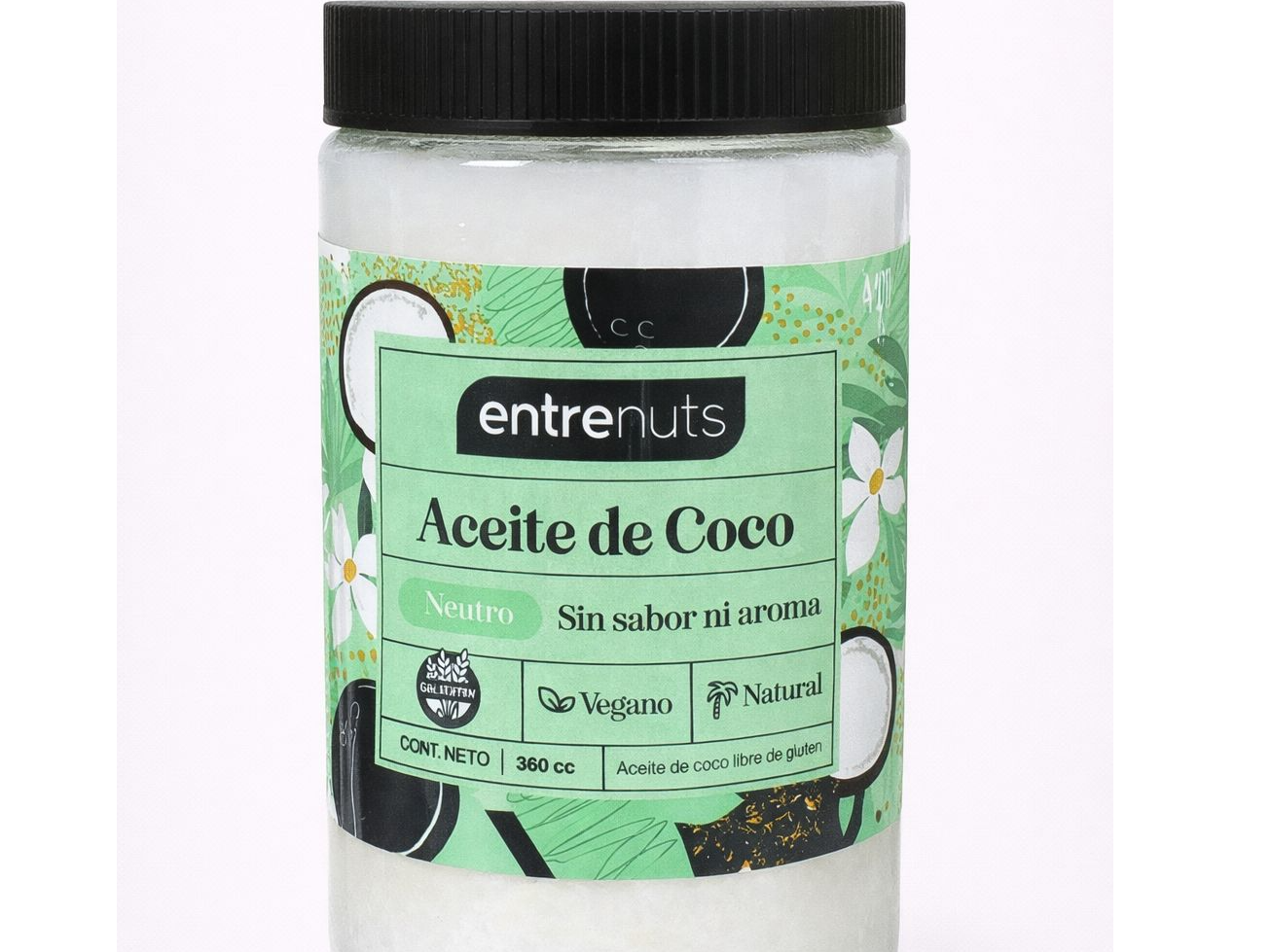 Aceite de coco neutro 360 cc Entrenuts