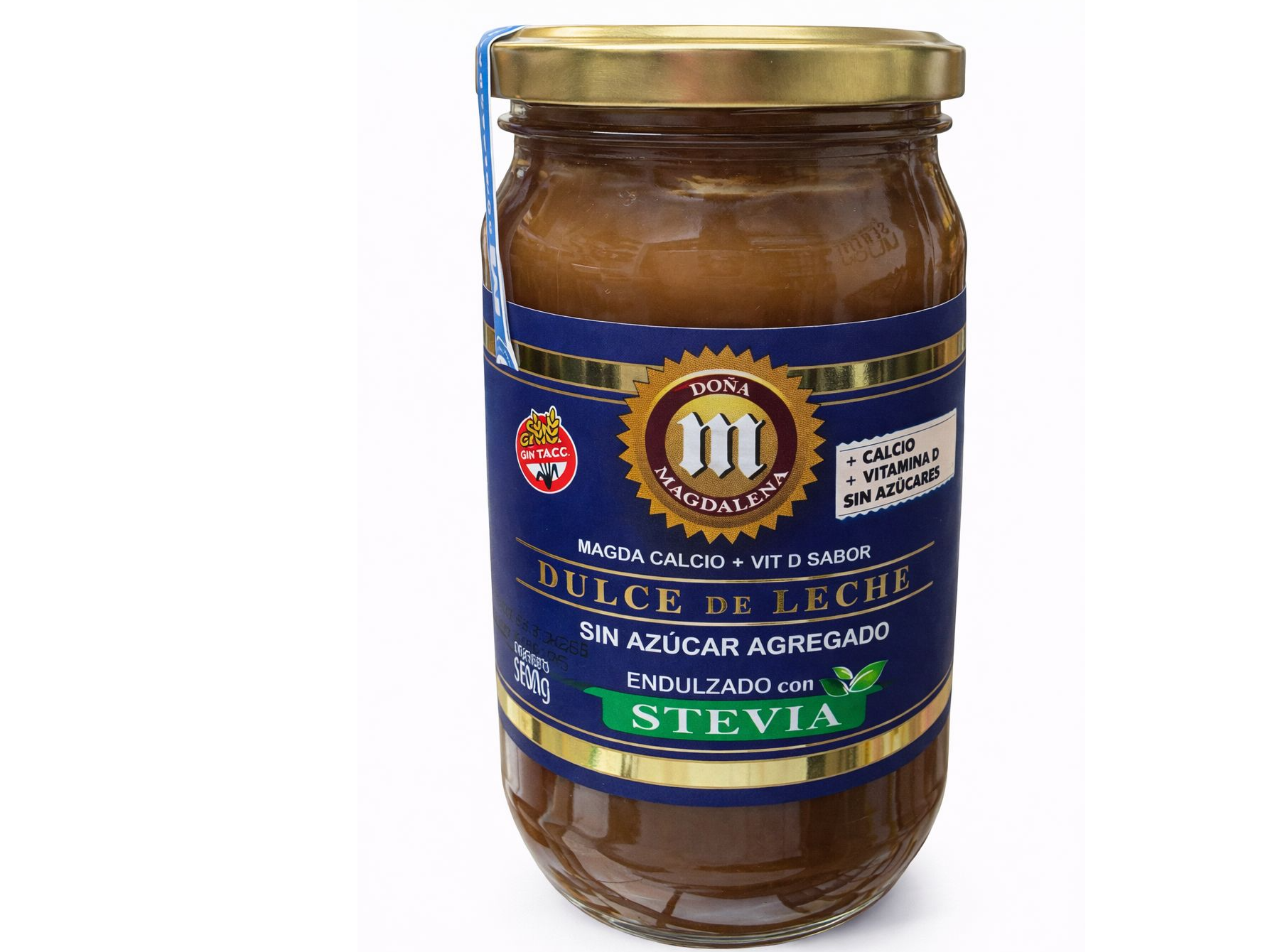 Dulce de leche sin azucar agregado endulzado con Stevia sin gluten doña magdalena 400 gr