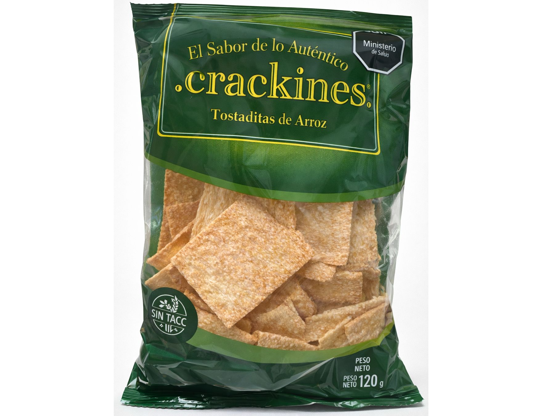 Crackines  de arroz  sin gluten 120 gr