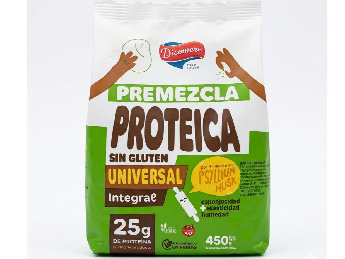 Premezcla Universal Integral Proteica Delicel  sin gluten 450g