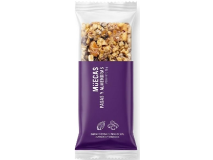 Barra de cereal con pasas y almendras Muecas 45 gr