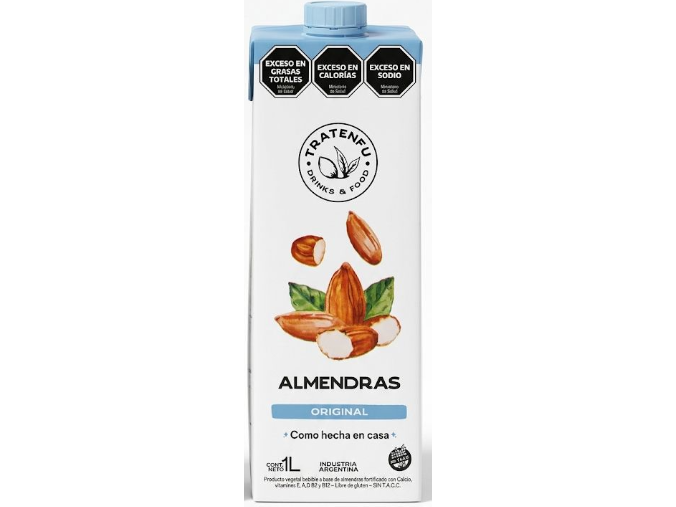 Leche de almendras cremosa 1 lt