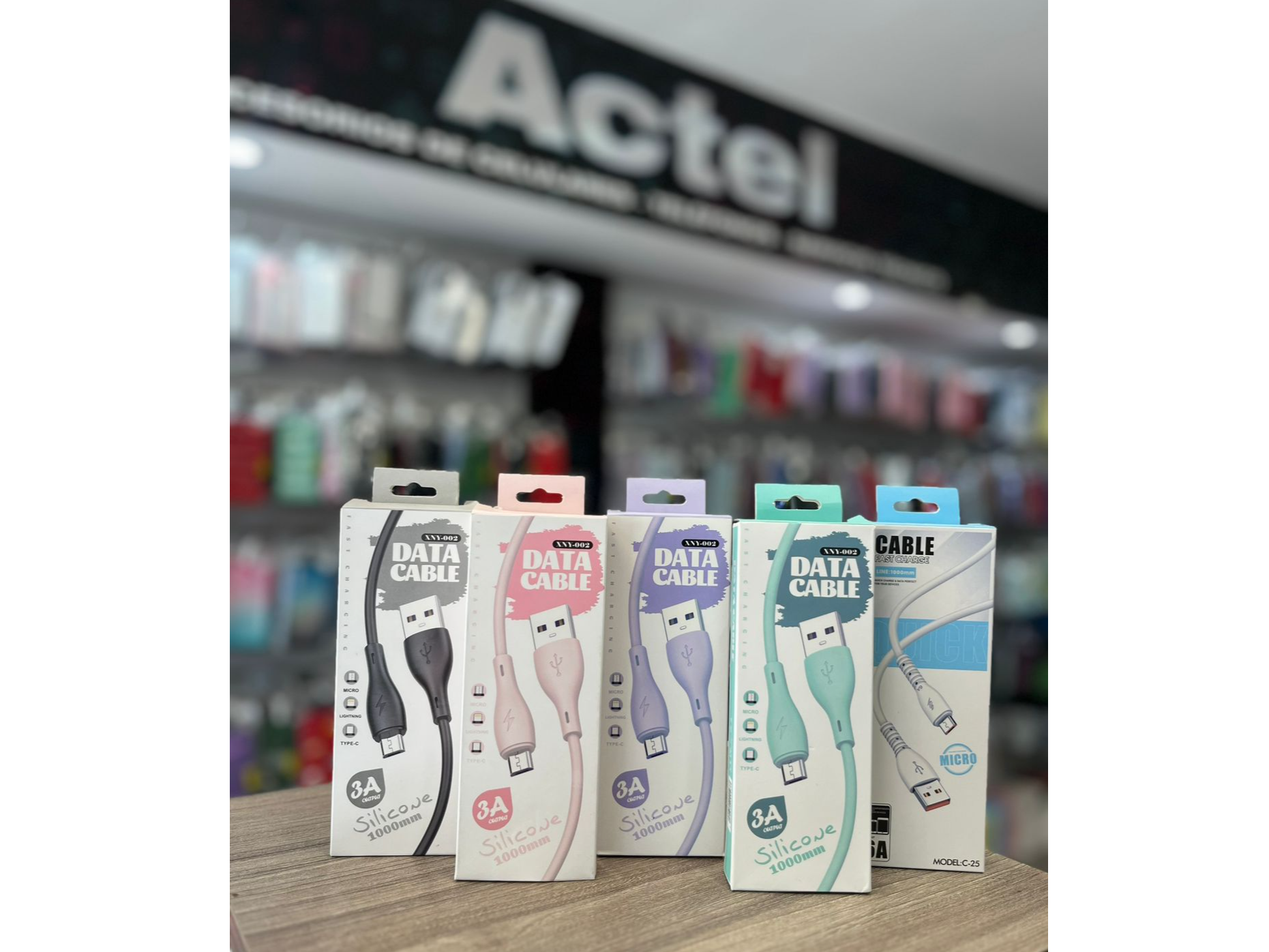 CABLE USB PASTEL IPHONE 3 AM