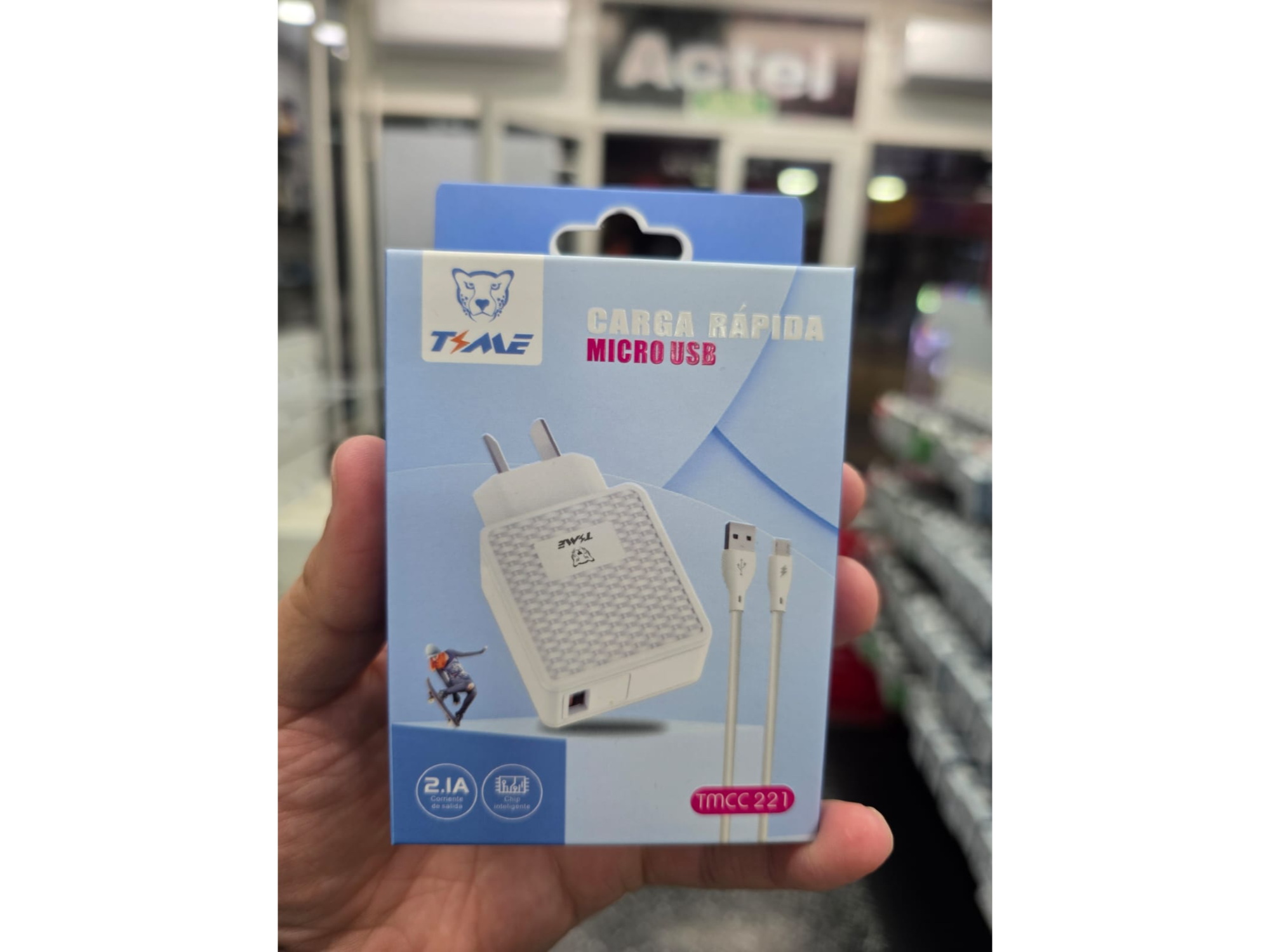 CARGADOR TIME TMCC221 2.1AMP MICRO