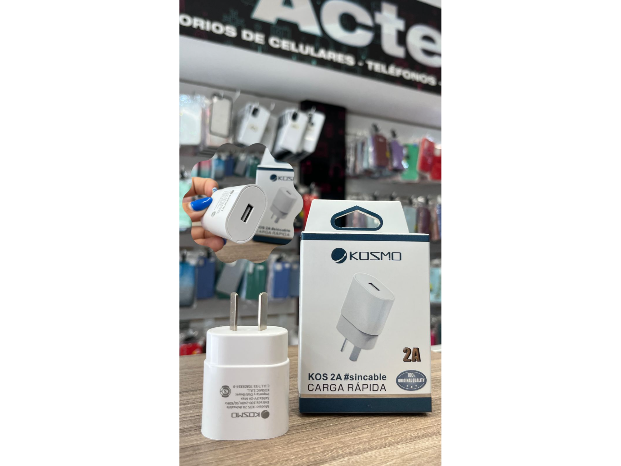 BASE KOSMO 2AMP SIN CABLE USB