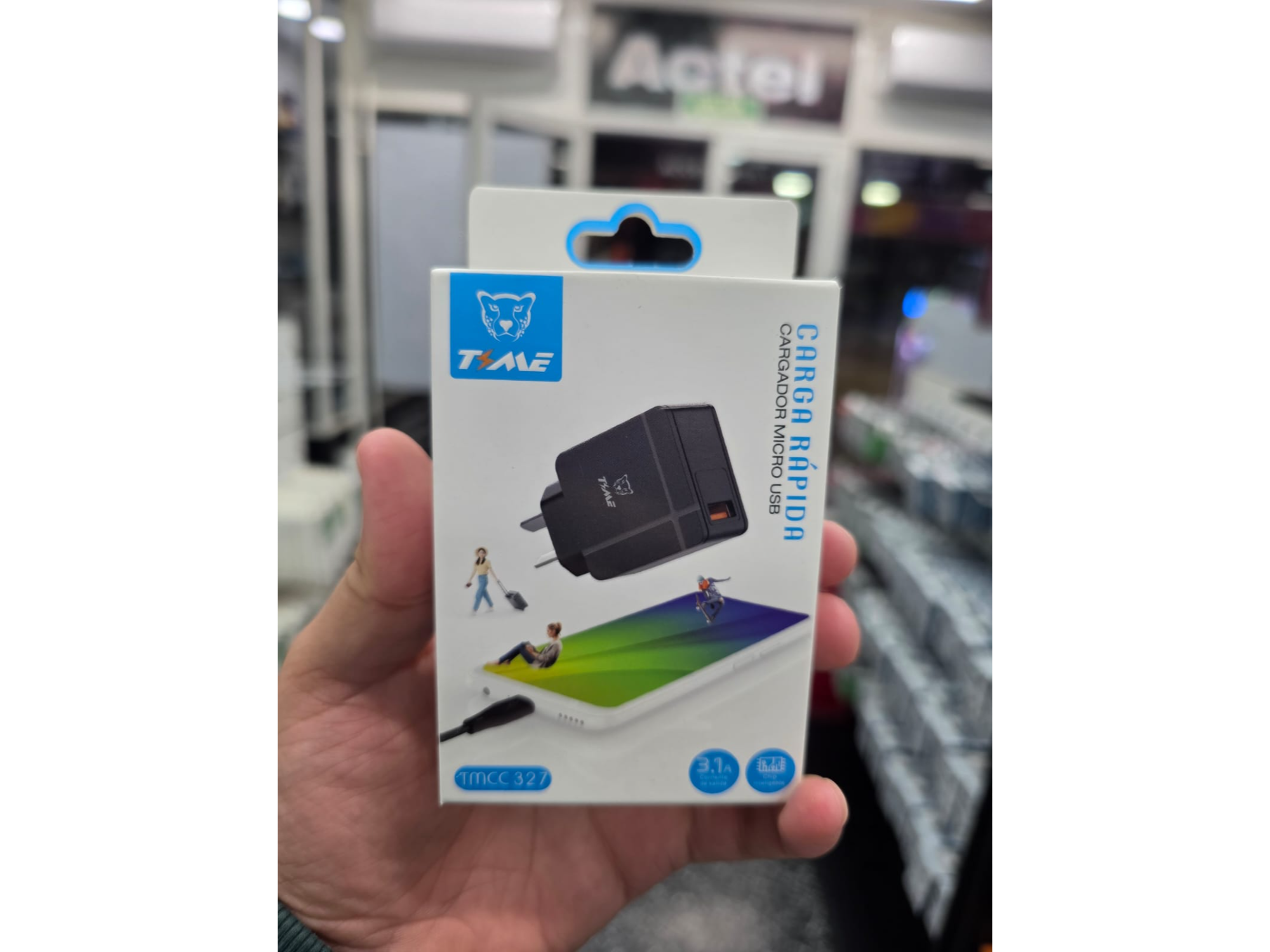 CARGADOR TIME MICRO TMCC327 3.1A