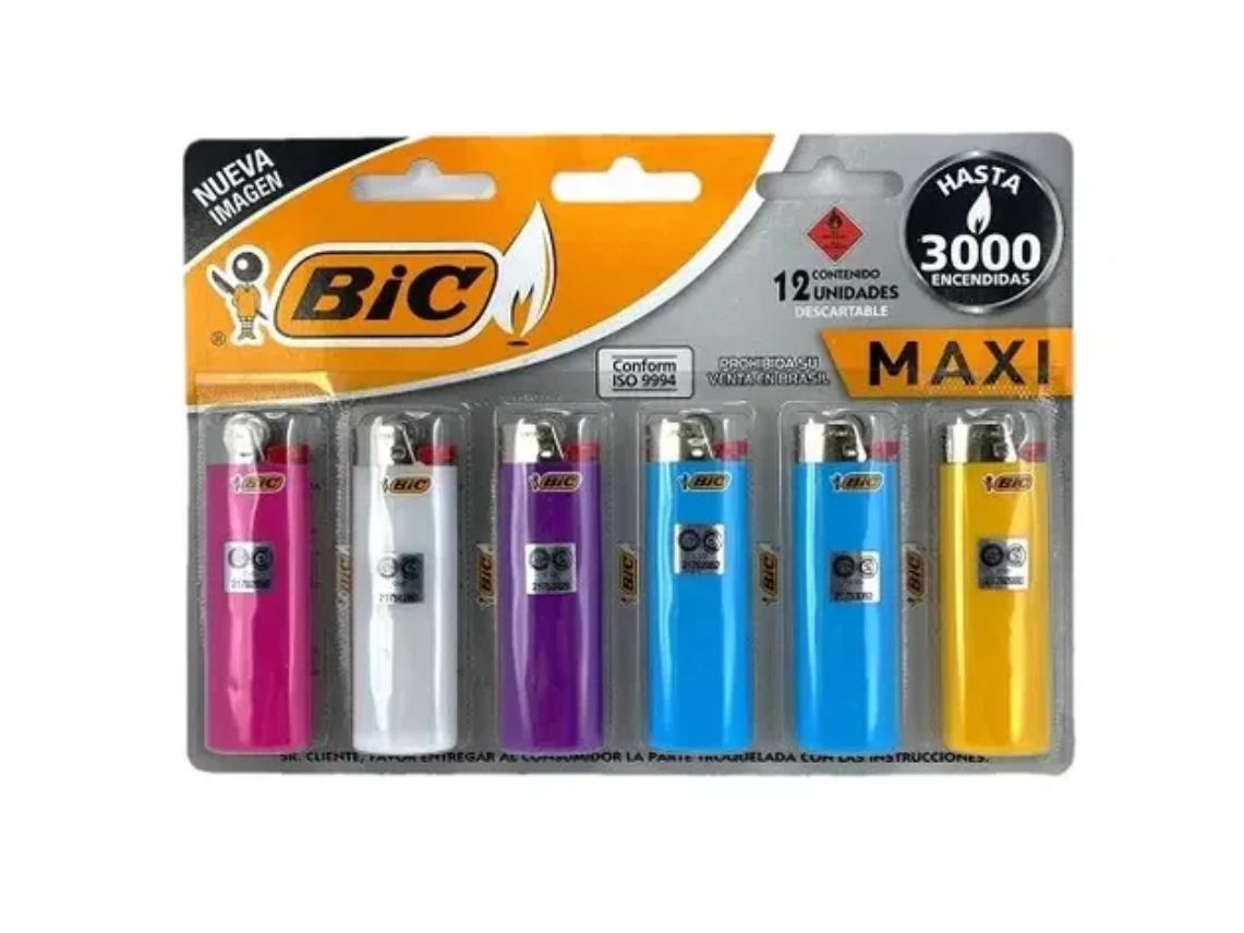 ENCENDEDOR   MAX  BIC  X6U  $1.280  C/U