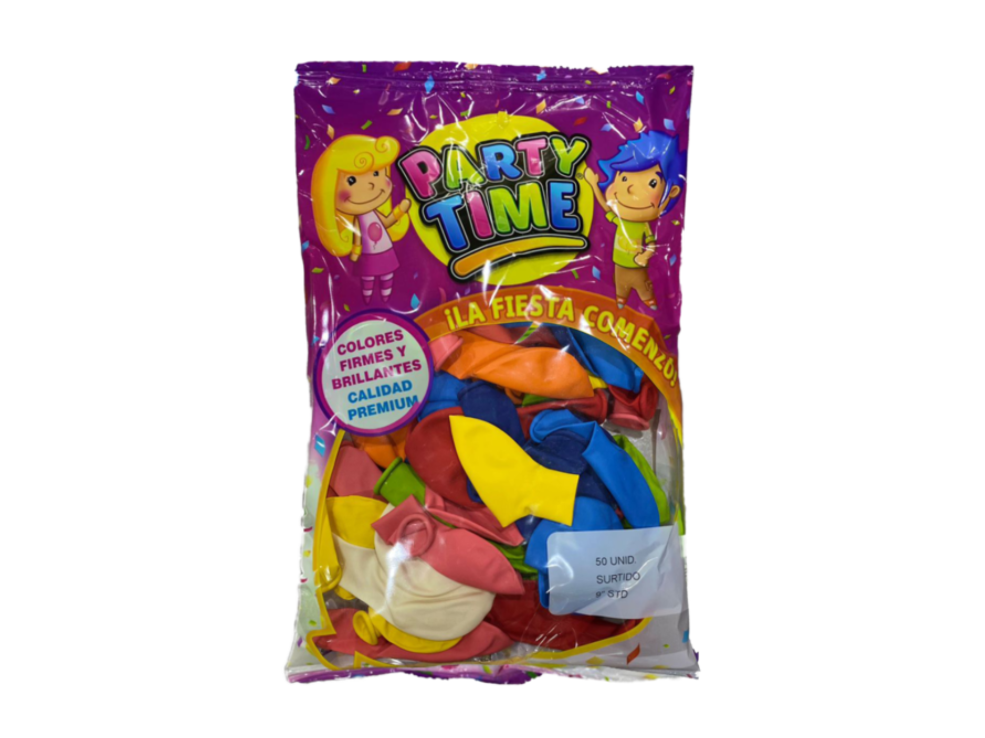 PARTY  TIME  STANDARD   X50  UN.  MULTICOLOR