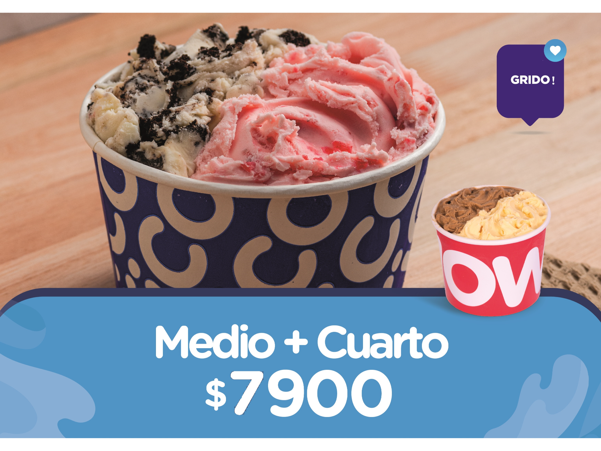 1 MEDIO + CUARTO KG