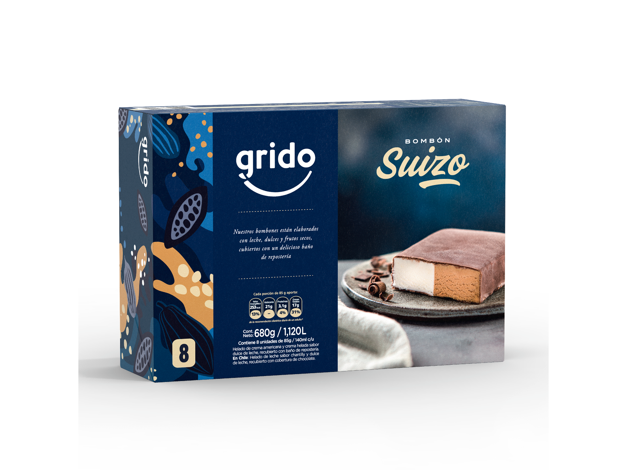Bombon Suizo por Caja x 8 Un