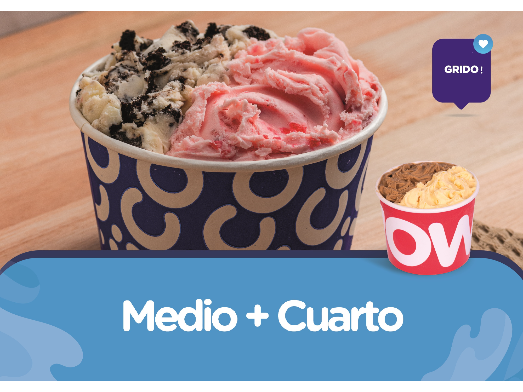 1 MEDIO + CUARTO KG