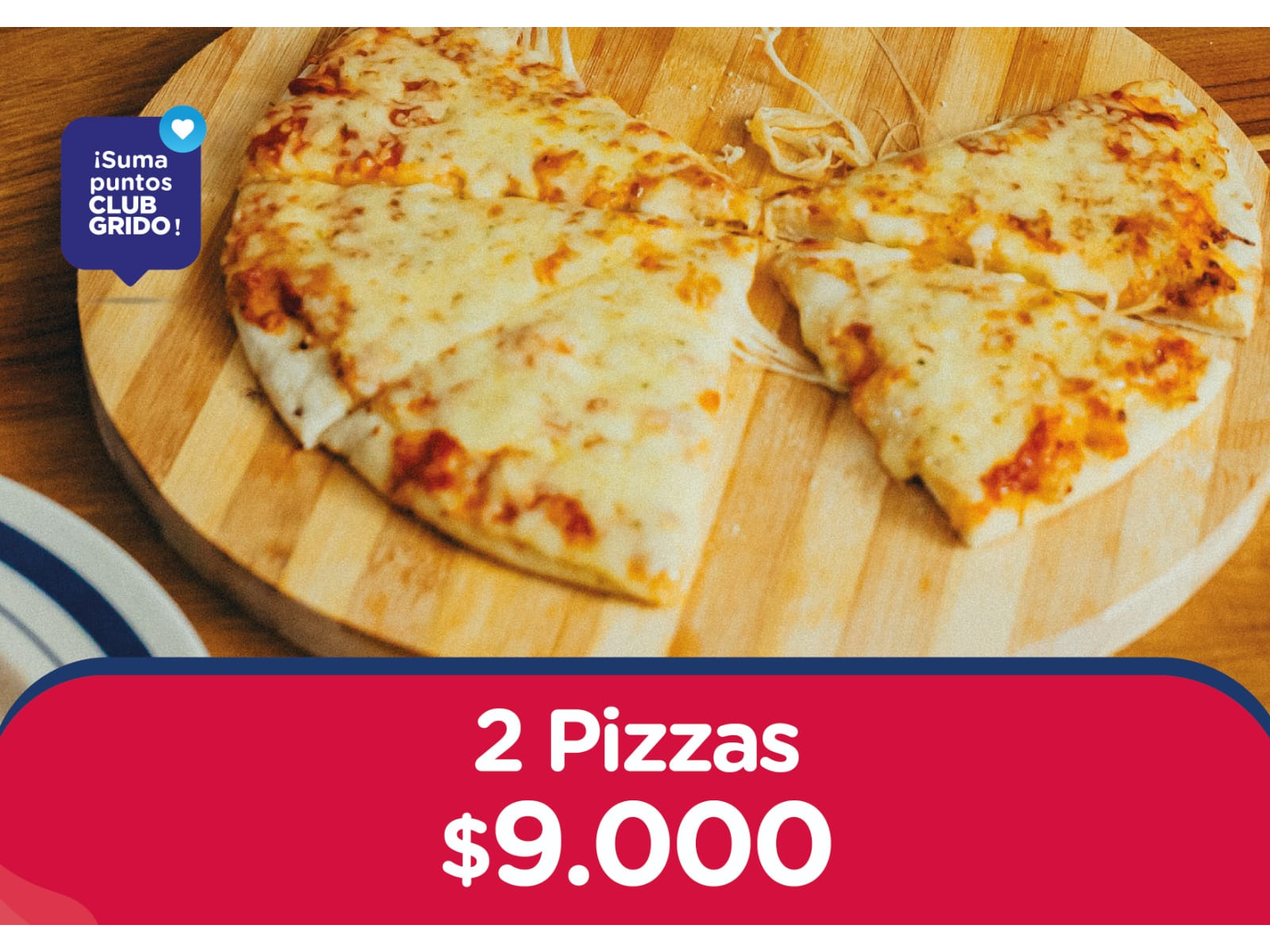 2 pizzas $9000