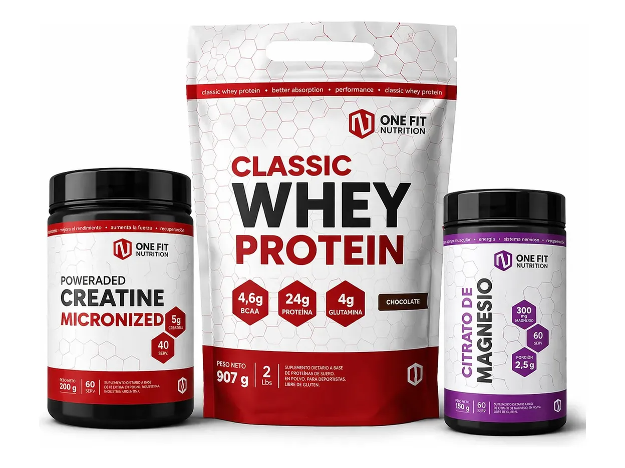 One Fit Combo Pro Whey Protein + Creatina + Magnesio