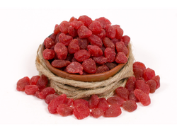 Frutillas enteras disecadas