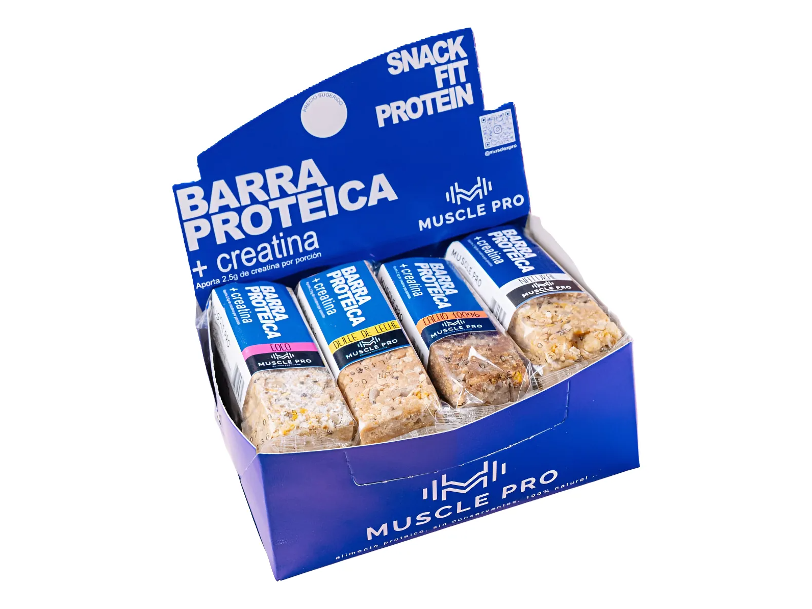 Barritas Proteicas Muscle Pro 50g + Creatina
