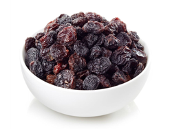 Pasas de uva negras sin semillas