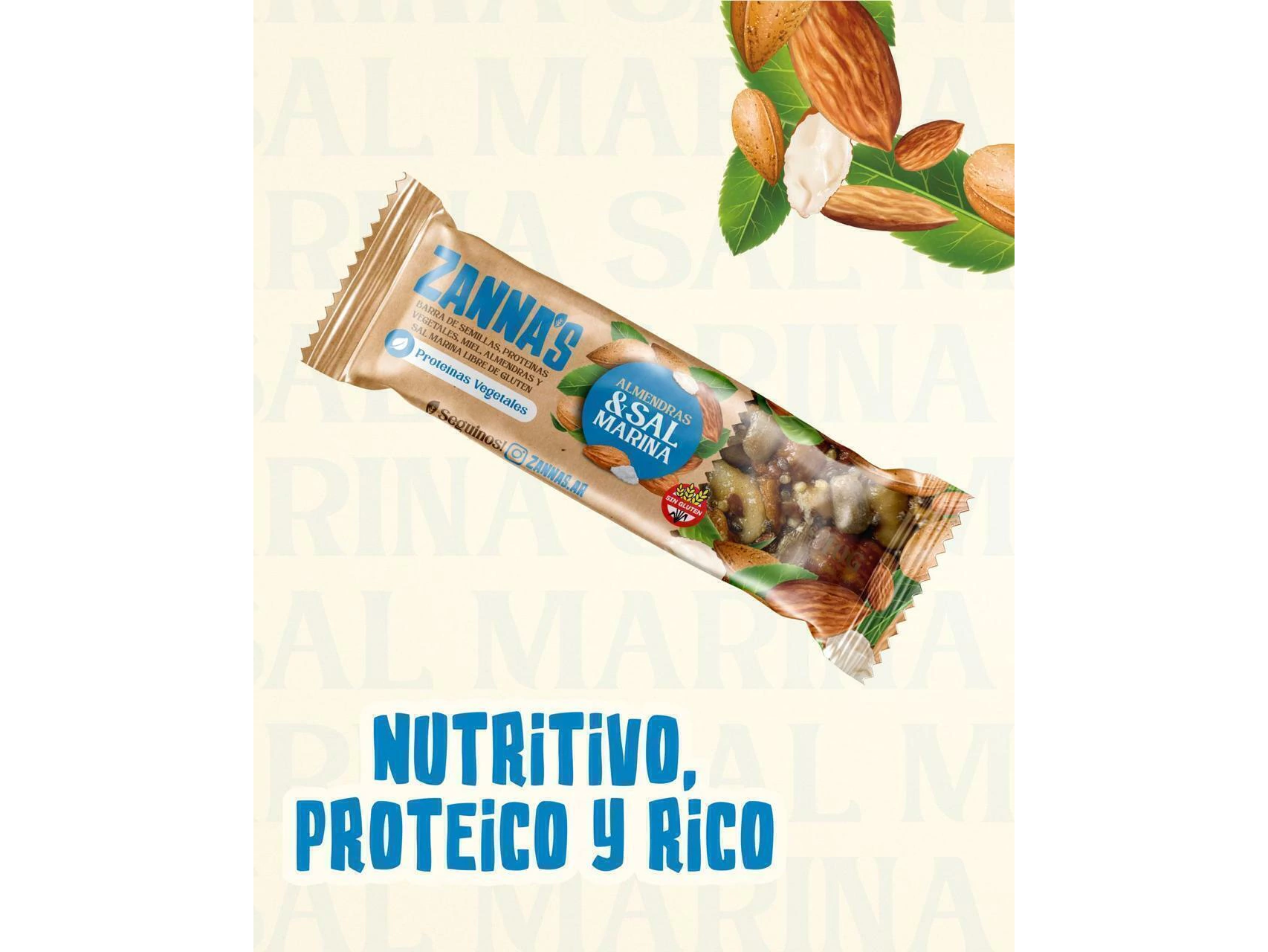 Barrita Zanna's almendras y sal marina