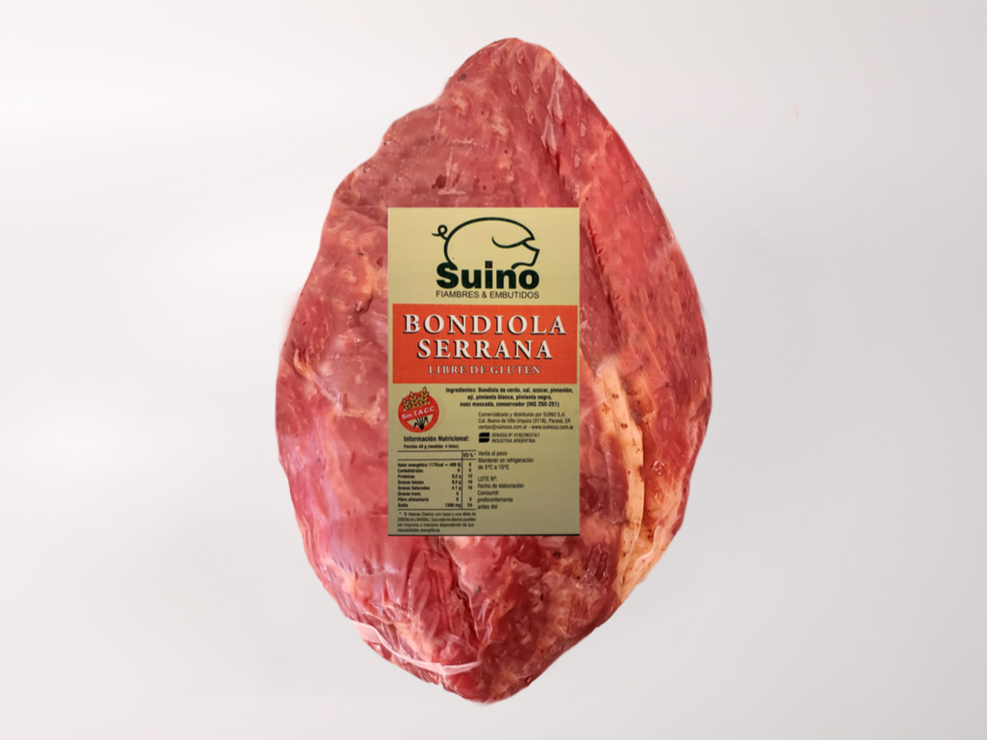 Bondiola Serrana SUINO x 100g