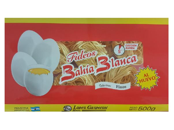Tallarines Al Huevo Bahia Blanca x 500g