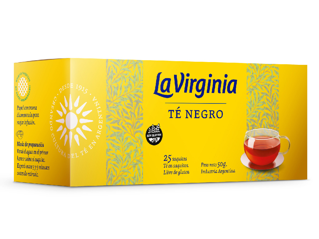 Te NEGRO La Virginia x 25 saquitos
