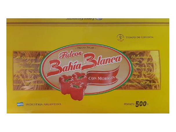 Tallarines Con Morrón Bahia Blanca x 500g