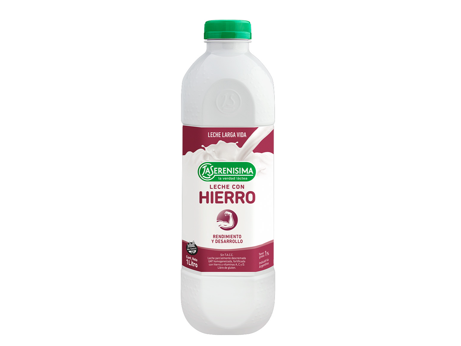Leche Con Hierro Larga Vida Botella 1L (La Serenísima)