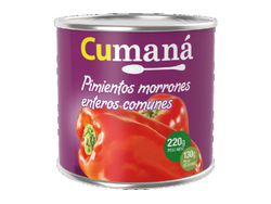 Morrones enteros CUMANA x 220g