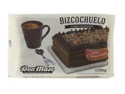 Bizcochuelo rectangular Bon Mase chocolate x 750 g