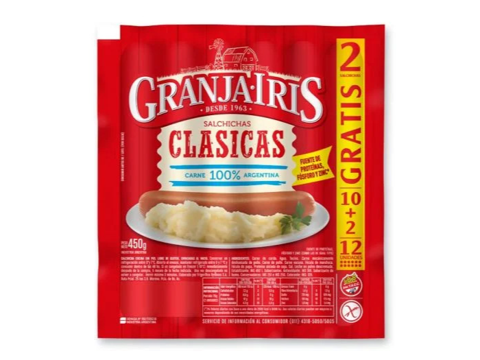 GRANJA IRIS Salchichas x12