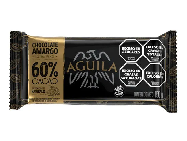 CHOCOLATE 60% de cacao x 150g (Aguila)