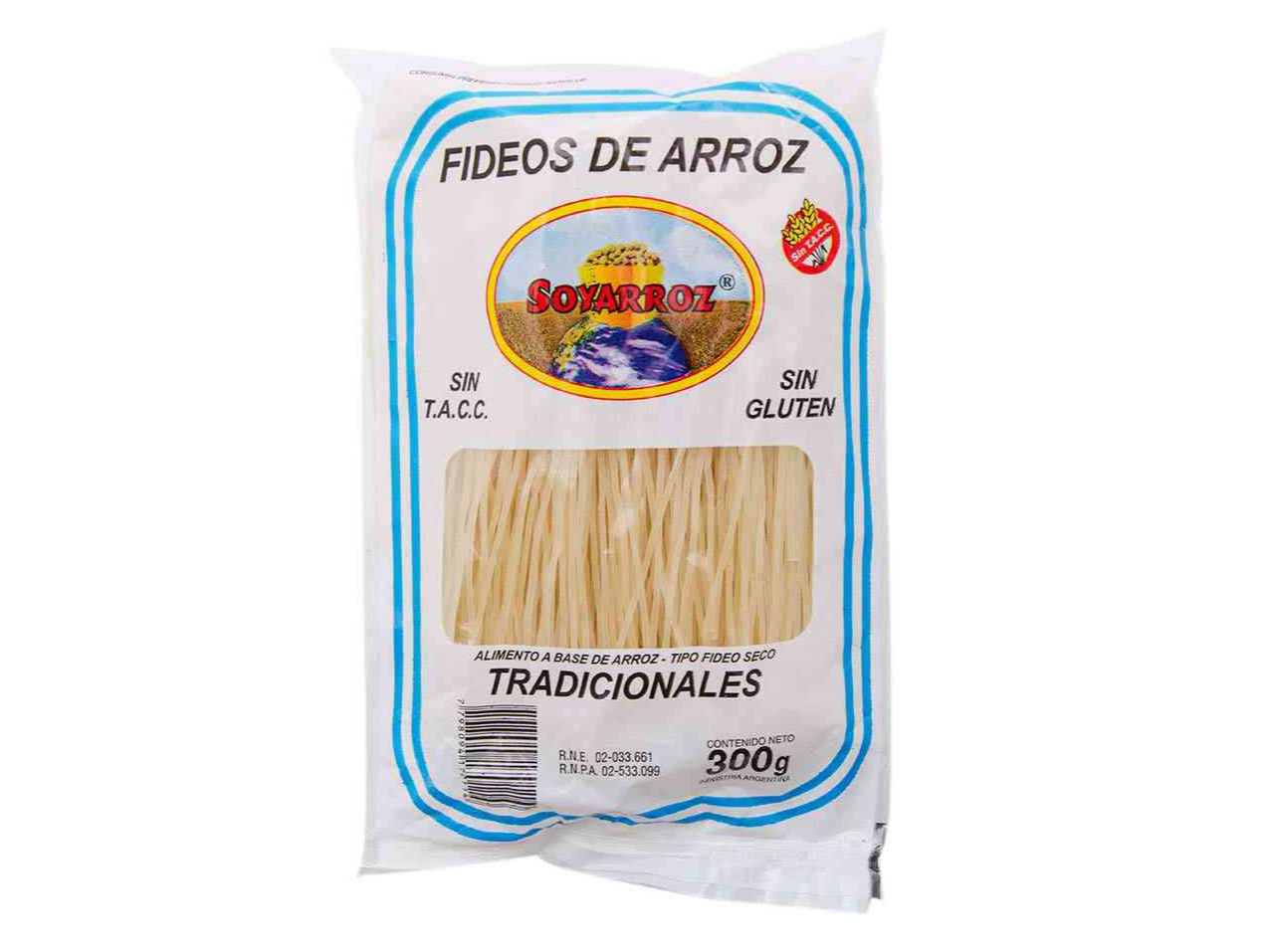 Fideos de Arroz Tradicional x 300g Soyarroz