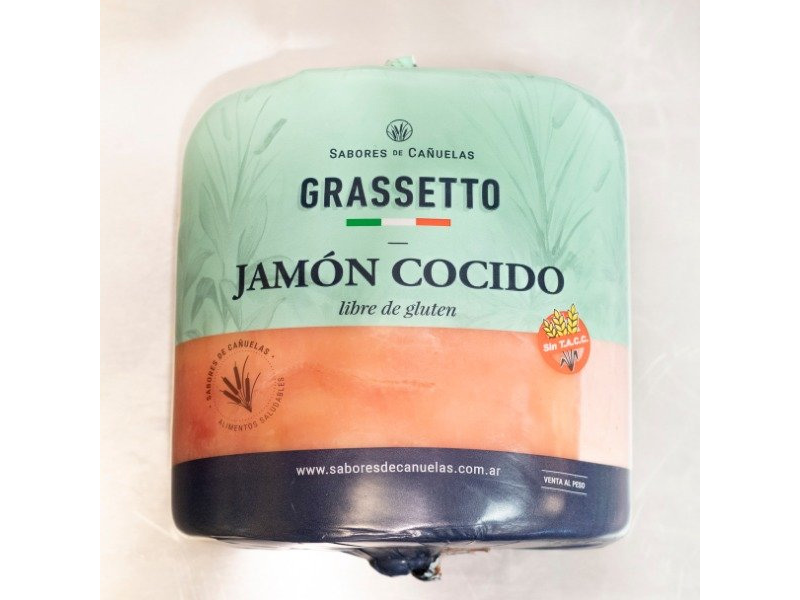 Jamón Cocido Reducido en Sodio "Grassetto" x 100g