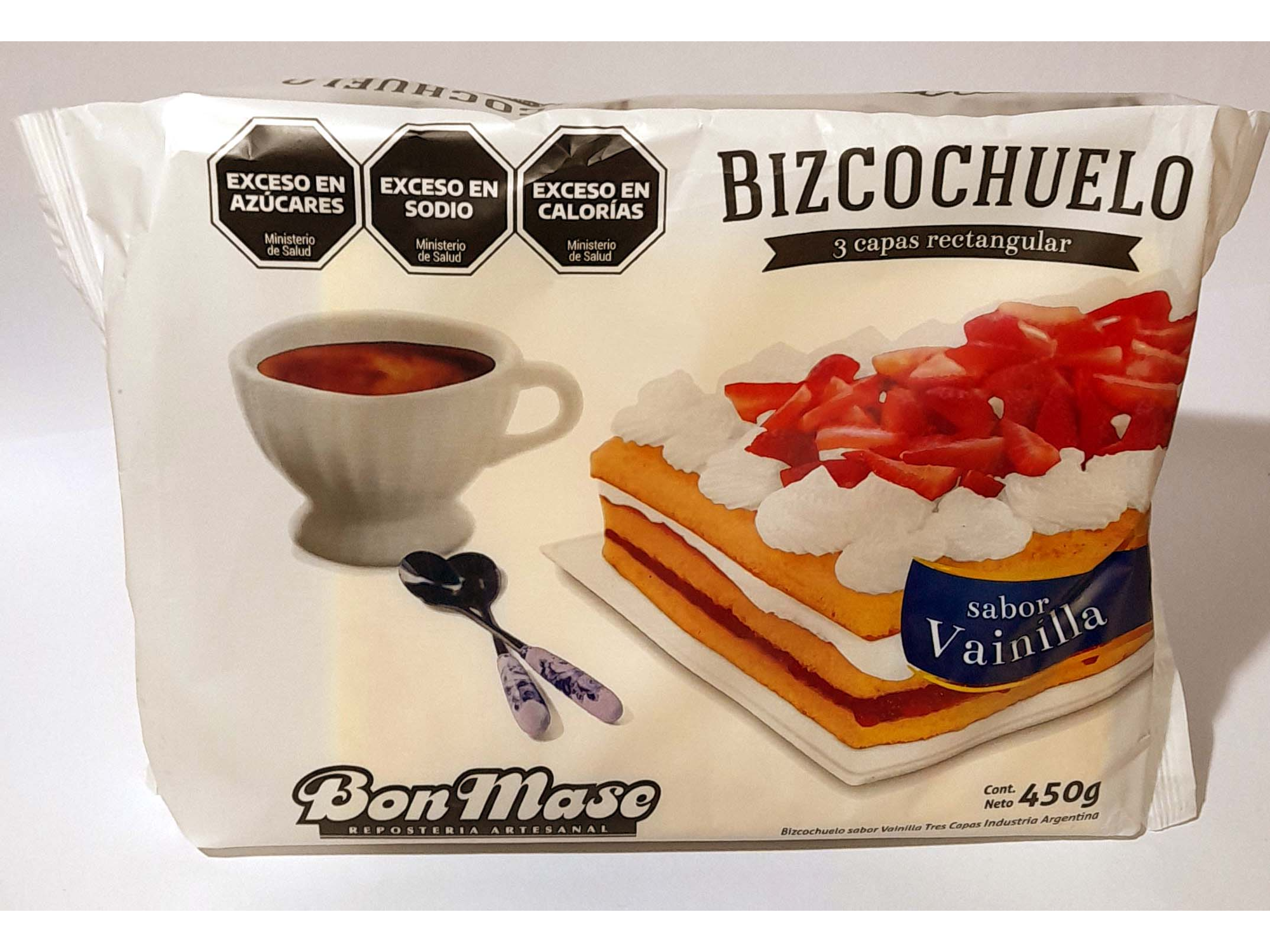 Bizcochuelo Bon Mase Rectangular Vainilla x 450g