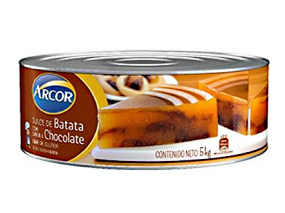 DULCE de BATATA CON CHOCOLATE de Lata (Arcor)