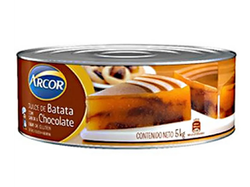 DULCE de BATATA CON CHOCOLATE de Lata (Arcor)