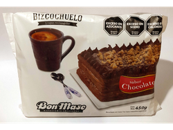 Bizcochuelo Bon Mase Rectangular Chocolate x 450g