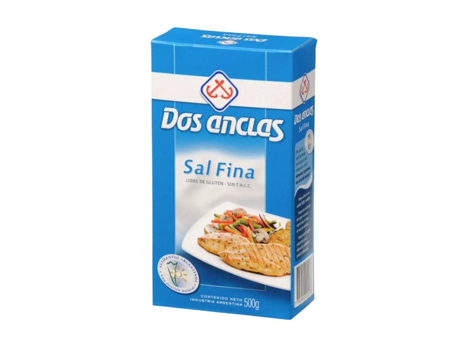 Sal fina Dos Anclas x 500 gr