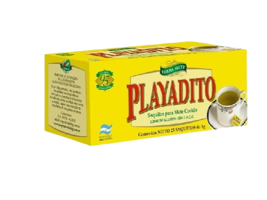 Mate cocido Playadito x 25 saquitos