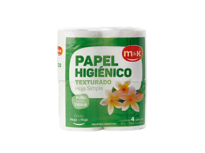 Papel higiénico MyK texturado