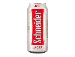 Cerveza Schneider lata x 473 cc