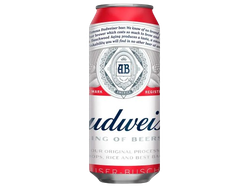 Cerveza Budweiser lata x 473 cc
