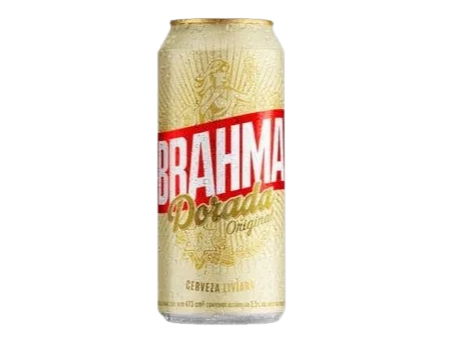 Cerveza Brahma Dorada lata x 473 cc