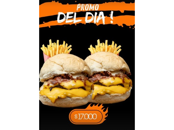 2 Stacks Dobles con Papas