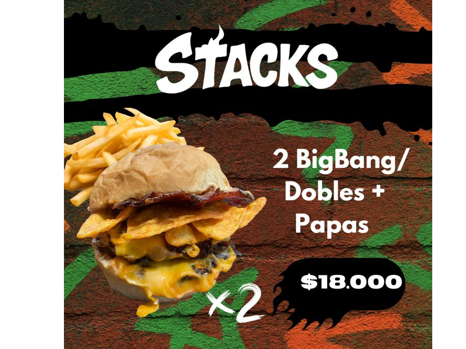 2 BigBang/Dobles + Papas